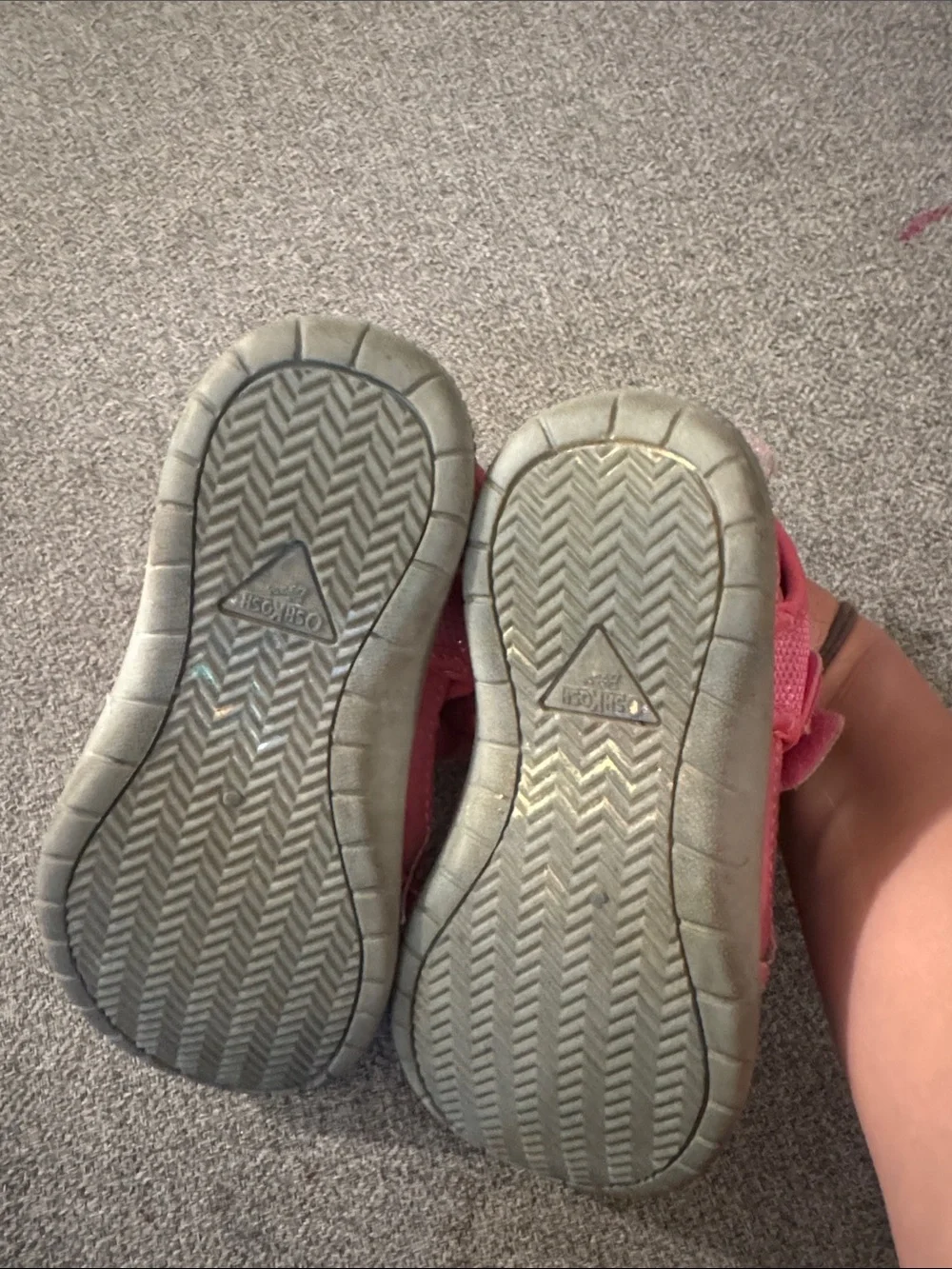 5/$15- OshKosh B'gosh Pink and silver Kids Sandal Sneakers